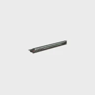 ROLINE Patch panel Keystone 19, 24 porta, STP, Cat6, oklopljen, crni