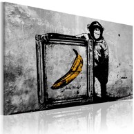 Slika Inspired by Banksy black and white 90x60