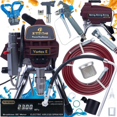 OEM Airless uređaj za prskanje boje Vortex E, 3000 W, 20 MPa, 3,5 l/min