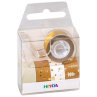 HEYDA Deco traka samoljepljiva 12 mm x 3 m novogodišnja 5 kom 20-35845 38 zlatna