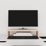 Stalak za monitor, 50 × 27 × 10 cm, masivna borovina