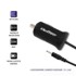 QOLTEC auto punjač 12-24V / 12W / 5V / 2.4A / 2.5*0.7 / 1.4m