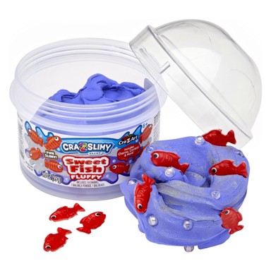 CRAZART Slime u posudici sa slatkim ribicama