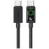 USAMS U92 60 W USB-C na USB-C kabel 1,2 m crne boje
