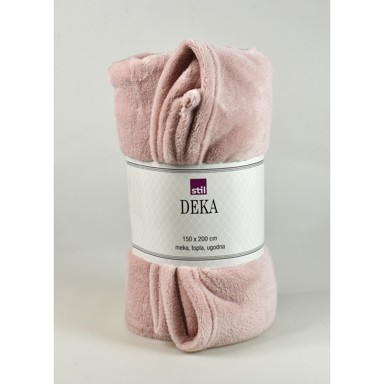 STIL Deka Coral flis, 150x200 cm, roza