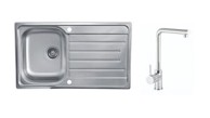 SINK SOLUTION Set sudoper i slavina Monza, inox