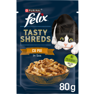FELIX Hrana za mačke Tasty Shreds, piletina, 80 g
