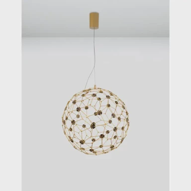 NOVA LUCE Visilica Sole NL9186002, LED 21 W, 3000 K, 2403 lm, IP20, zlatna