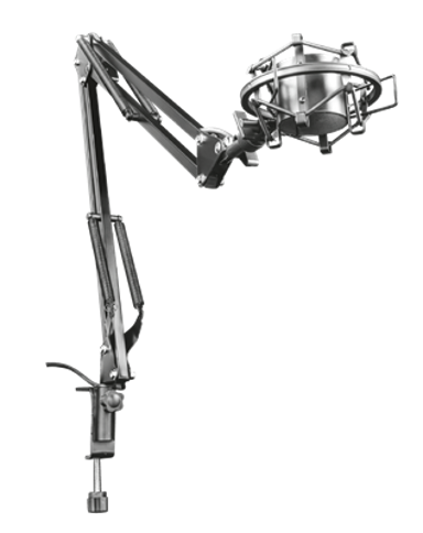 TRUST Nosač za mikrofon GXT 253 Emita, streaming, stolna, crna