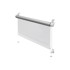 GARDINIA Bijele rolete 42, 5x150 cm Mini Termo 