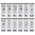EXTOL CRAFT Set glodala za drvo 44037 12-dijelni