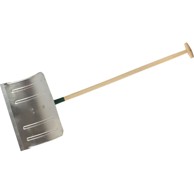 Snježna lopata 480x310 mm s drvenom drškom i aluminijskim rubom