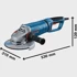 BOSCH Kutna brusilica GWS 27-180 JR Professional, 2700 W, plava