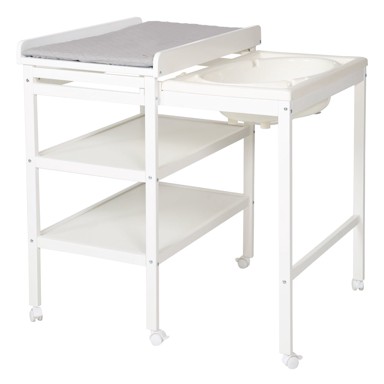 ROBA Bijeli stol za presvlačenje Style grau