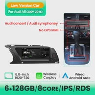 Auto radio uređaj za Audi A5 2009, 2016, LOW, 6GB, 128GB