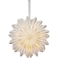 STAR TRADING Bijeli svjetlosni ukras s božićnim motivom Cloud 