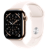 APPLE Watch Series 11 5G, 42mm, zlatna, roza silikonska narukvica, M/L