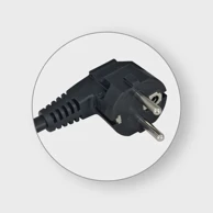 COMMEL 0486 priključni kabel 10 a 250 v ~ 2200 w, crni
