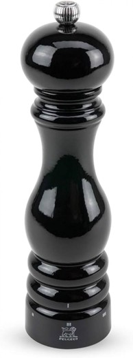 PEUGEOT Mlin za sol, crni, drveni, 22cm