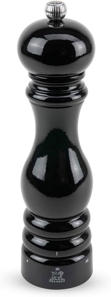 PEUGEOT Mlin za sol, crni, drveni, 22cm