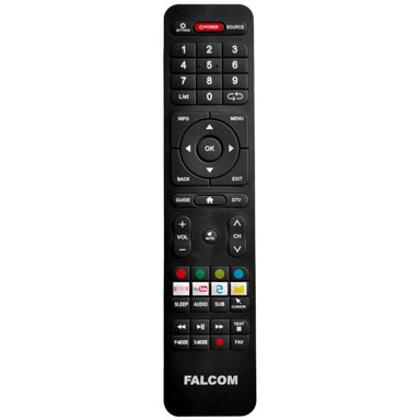 FALCOM Daljinski upravljač RC-FALCOM-STV, za Falcom televizore, crni