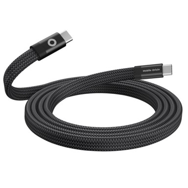 MOBILE ORIGIN Kabel USB-C / USB-C, magnetski, 1 m, crni