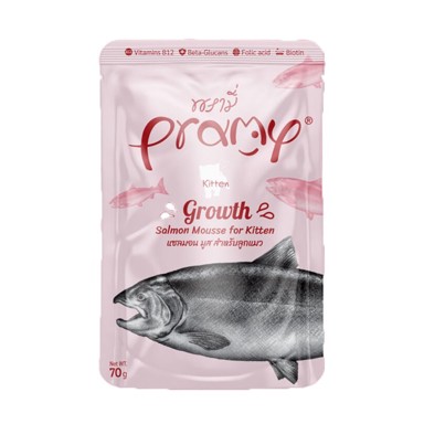 PRAMY CAT Growth mousse, losos za mačiće, 70 g