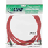 INLINE Mrežni kabel 72522R Cat5e SF/UTP, 0,25 m, crveni