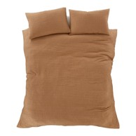 PINEAPPLE ELEPHANT Posteljina Muscat Waffle 230x220 cm za bračni/produženi krevet smeđa