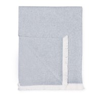 EUROMANT Plavi pokrivač s udjelom pamuka Summer Linen, 140x180 cm