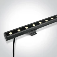 Wall washer, LED, 24x1W, 3000K, 1700 lm, 24V, 60°x20°, IP66, 1000 mm, DM7055B/W