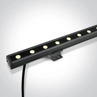 Wall washer, LED, 24x1W, 3000K, 1700 lm, 24V, 60°x20°, IP66, 1000 mm, DM7055B/W