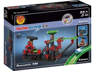 FISCHERTECHNIK Slagalica STEM Dynamic XM, staza za kuglice, 280 dijelova