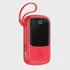BASEUS Power Bank QPow - 10,000mAh LCD Quick Charge PD 15W s kabelom za Lightning 8-pin crveni PPQD-B09