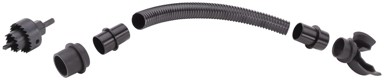 FORM-PLASTIC Komplet priključni set crijevo + rezač rupa, crni