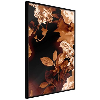 Poster Flower Decoration in Sepia 30x45