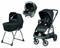PEG PEREGO Dječja kolica Veloce Belvedere Lounge 3u1, modularni sustav, crna