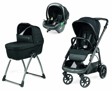 PEG PEREGO Dječja kolica Veloce Belvedere Lounge 3u1, modularni sustav, crna