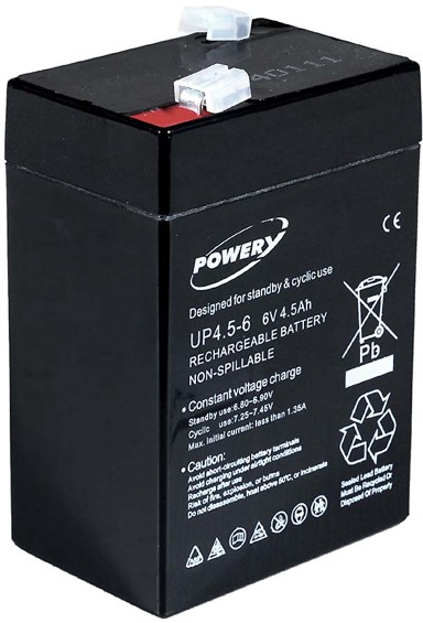 POWERY Olovo-gel baterija 6V 4,5Ah