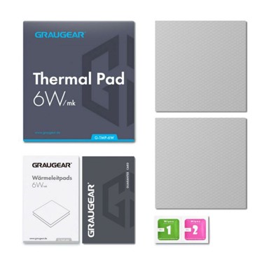 GRAUGEAR Termalna podloga, za CPU ili memoriju, 100 x 100 x 1 mm / 100 x 100 x 1,5 mm, G-TMP-6W