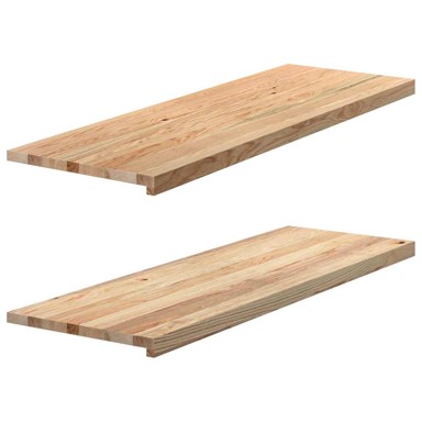 Prozorske klupice 2 kom 120x40x2 cm netretirane masivne hrast