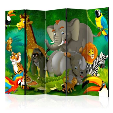 Sobna pregrada u 5 dijelova Colourful Safari II 225x172