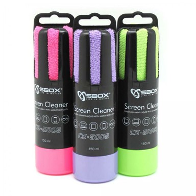 SBOX Sredstvo za čišćenje ekrana s krpicom CS-5005 zelena
