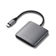 SATECHI USB-C čvorište, 4-portno s Power Delivery, sivo