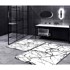 MILA HOME Bijele/crne kupaonske prostirke u setu 2 kom 60x100 cm Cracks