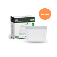 GREEN TECH LED panel 24 W nadgradni kvadratni 4200 K