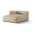MICADONI Bež baršunasti modularna sjedeća garnitura (s lijevim kutom) Martina, 120x176x75 cm