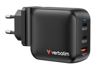 VERBATIM Punjač 32230, Mini GaN, 100W, 3x USB, US/EU/UK adapter