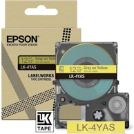 EPSON Traka LK-4YAS, siva i žuta