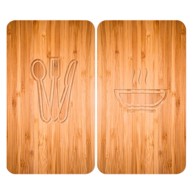 WENKO Stakleni poklopac za štednjak Lunch 52x30 cm 7 kom 